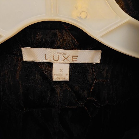 Cache Luxe Women's Reptile Print Stretch Jacket Size S - Picture 7 of 7